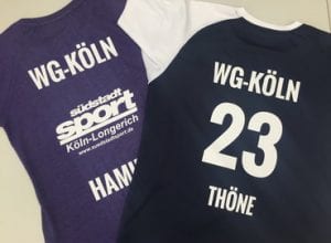 Textildruck bei Südstadtsport Köln